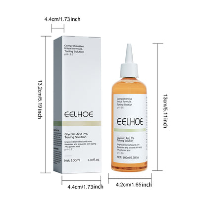 EELHOE Glycolic Acid 7% Toner, Remove Acne Lighten Acne Repair Acne Mark Moisturize Skin Toner