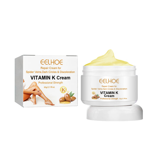 EELHOE Vitamin K Cream Skin Care For Sore And Swollen Legs Earthworm Leg Vein Massage Cream