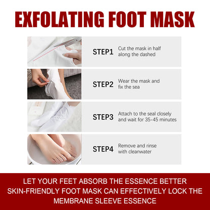 Jaysuing Exfolating Foot Mask, Tender Skin To Moist Calluses To Exfoliate Dead Skin Hydrating Foot Care