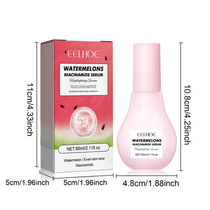 EELHOE Watermelons Niacinamide Serum, Dilute Spots Firming Haun White Skin Hydrating Moisture Essence