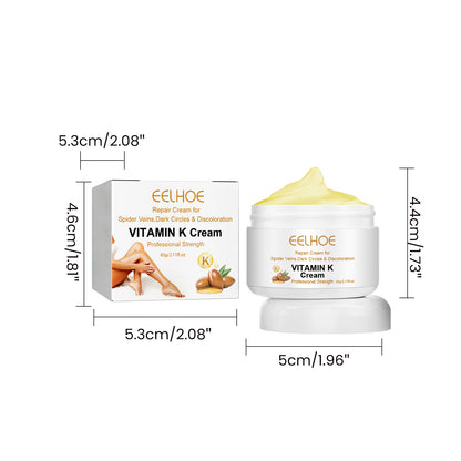 EELHOE Vitamin K Cream Skin Care For Sore And Swollen Legs Earthworm Leg Vein Massage Cream